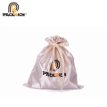 Brocade Satin Shoe Drawstring Gift Wholesale String Bag Print Custom Logo